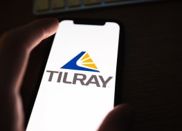 ROSTOV-ON-DON / RUSSIA - March 1 2020 : Tilray logo on the smartphone screen