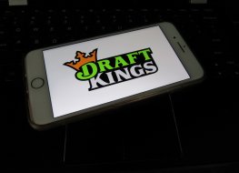 Spokane, WA/USA - June 2020: View of DraftKings app on a smartphone. Draft Kings is an American daily fantasy sports content provider