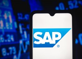 April 20, 2021, Brazil. In this photo illustration the SAP SE logo seen displayed on a smartphone screen