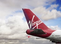 Virgin Atlantic plane wing